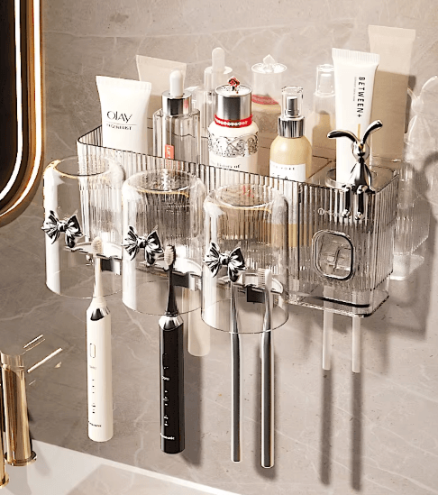 Toothbrush And Cosmetic Holder (With Gargle Cups) - DMC Wholesale