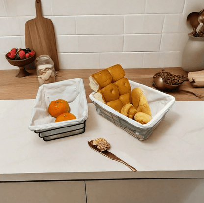 Bread Basket with Removable Fabric Lining - DMC Wholesale