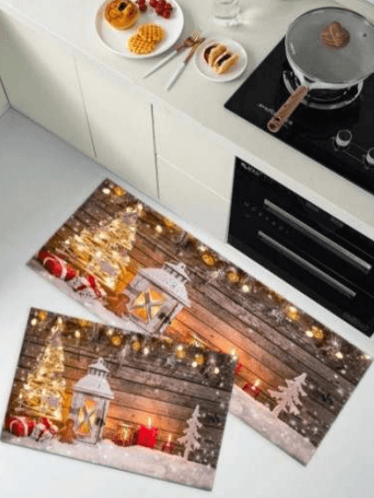 Kitchen Mat Set (3D)(2 pcs)(Christmas) - DMC Wholesale
