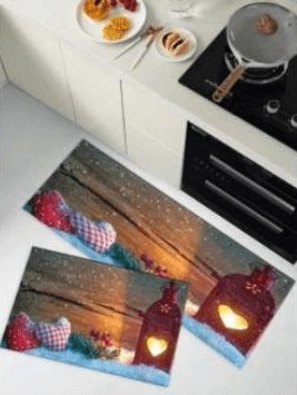 Kitchen Mat Set (3D)(2 pcs)(Christmas) - DMC Wholesale