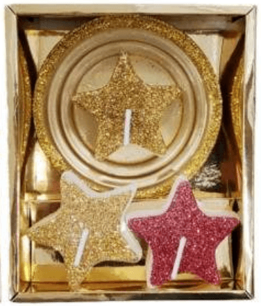 Mini Christmas Unscented Tealights Set 3 (4 pcs)(10x12x4cm) - DMC Wholesale