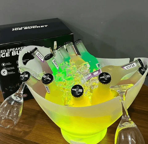 LED Ice Bucket With Bluetooth Speaker (7L) - Alt View