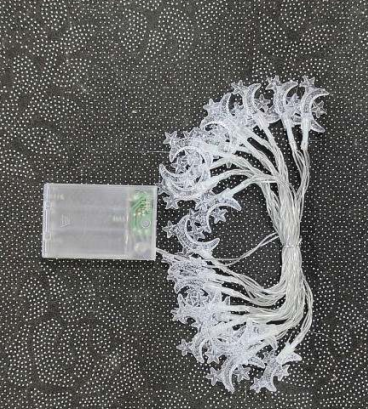 Starry Moon Battery Operated String Lights (20L)(3M)(Yellow) - Alt View