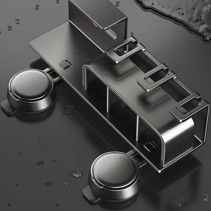 Tissue Box Wall-Mounted Bathroom Organiser (3 Compartment) - DMC Wholesale