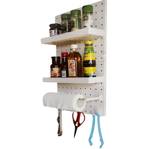 Adjustable Wall Mounted Wire Wrap Board Storage Rack