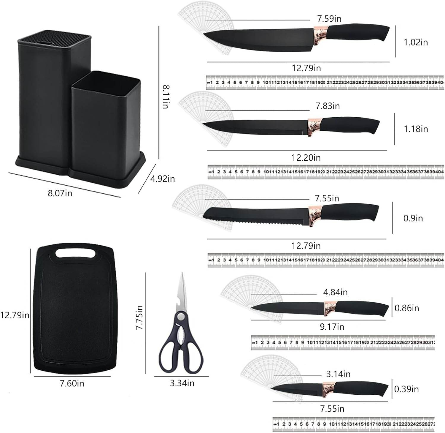 Ultimate Cooking Knife and Mini Utensil Set (19 pcs) - DMC Wholesale