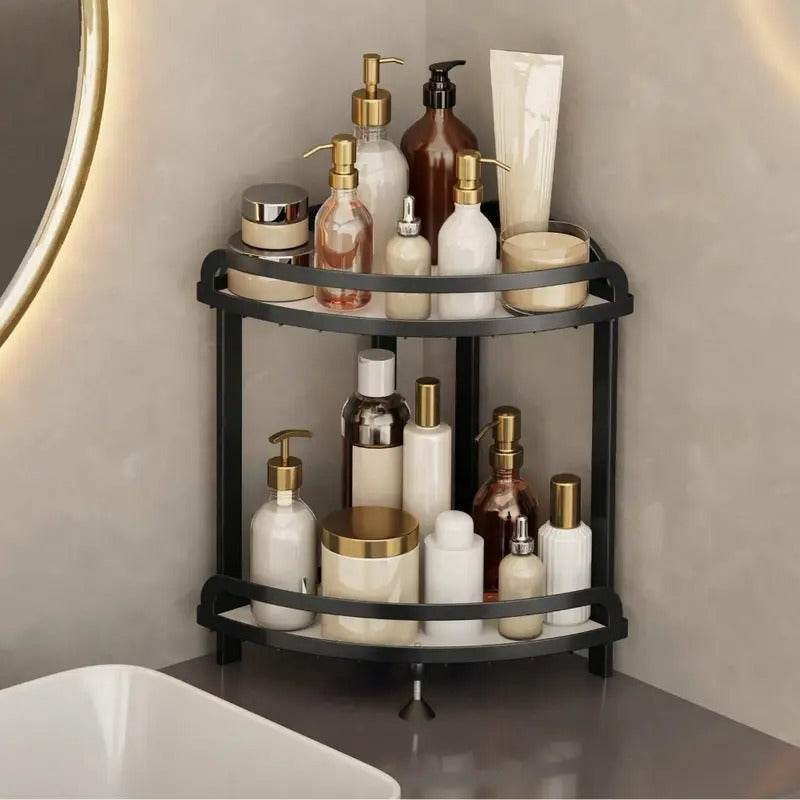 Wrought Iron Corner Kitchen or Bathroom Shelf (Each) - DMC Wholesale