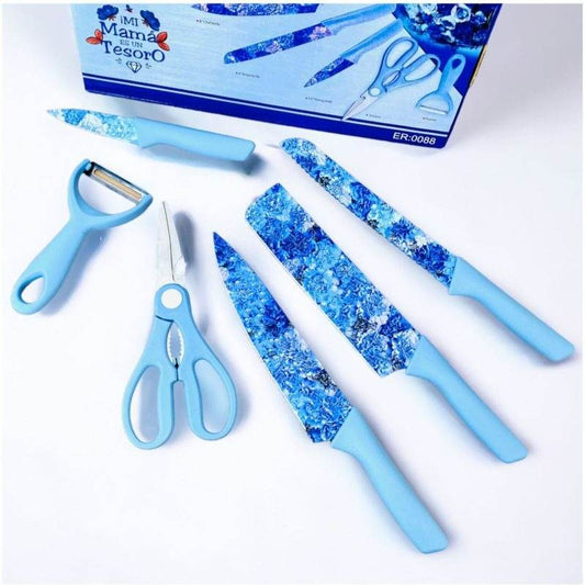 Stainless Steel Corrugated Knife Set (6 pcs) - DMC Wholesale