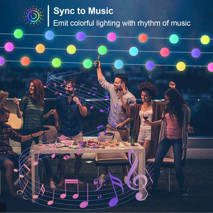 Smart RGB String Lights (App And Remote Control)