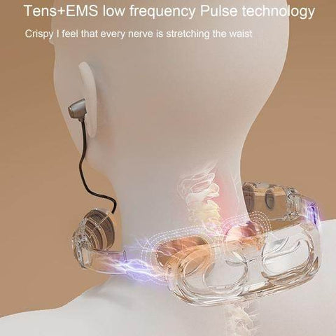 Portable Bluetooth-compatible Headset Cervical Spine Massager - Alt View