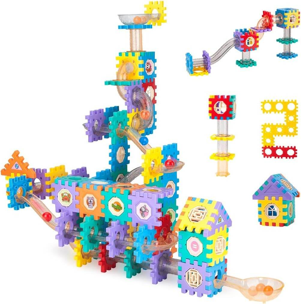 Marble Run Race Track Building Blocks (128pcs) – DMC Wholesale