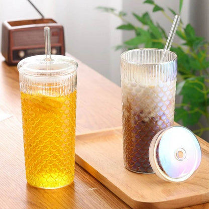 Clear Wavy Glass Tumbler (600ml)(Each) - DMC Wholesale