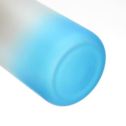 Frosted Drinking Glass With Bamboo Lid (380ml)(Each) - DMC Wholesale