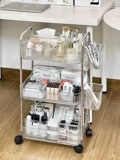 Multifunctional Home Storage Acrylic Trolley (3 Tier) - DMC Wholesale