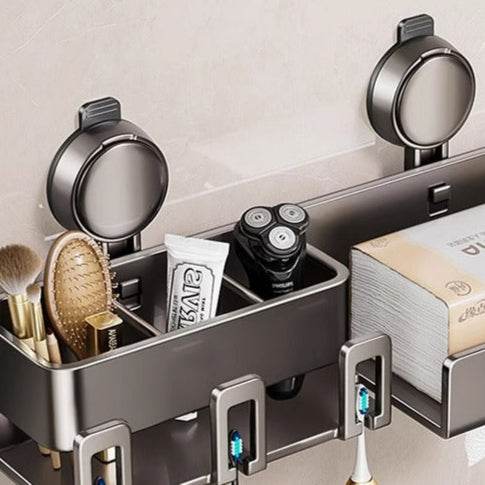 Tissue Box Wall-Mounted Bathroom Organiser (3 Compartment) - DMC Wholesale