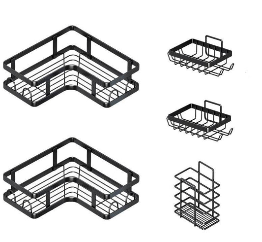 Stainless Steel Partitioned Shower Rack (5 pcs) - DMC Wholesale