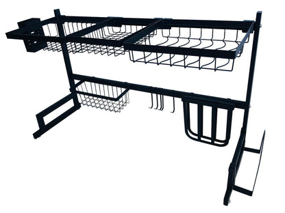 2 Tier Over Sink Dish Drying Rack Kitchen Organizer - DMC Wholesale