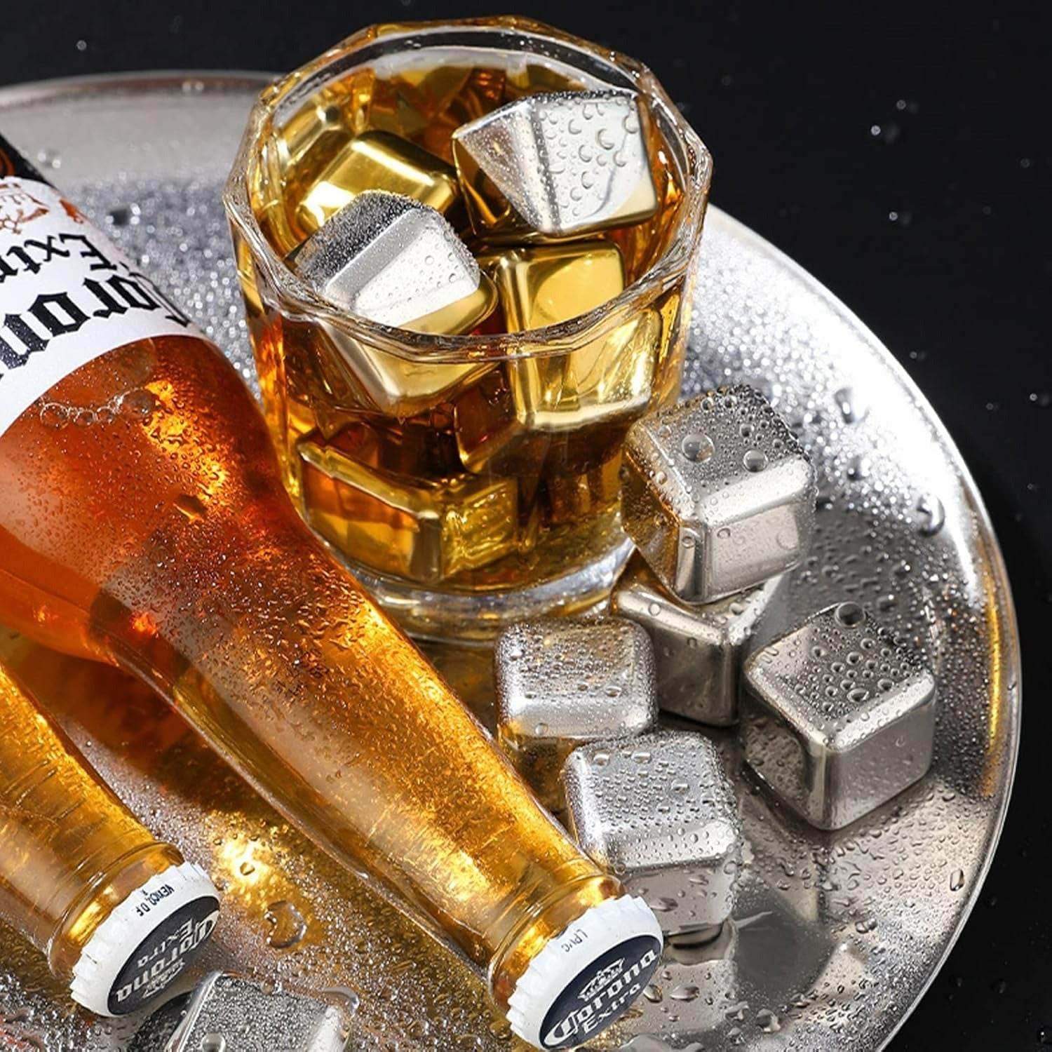Reusable Stainless Steel Ice Cubes (8 pcs) - DMC Wholesale