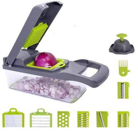 Classic Vegetable Chopper Slicer Dicer (14 pcs) - Alt View
