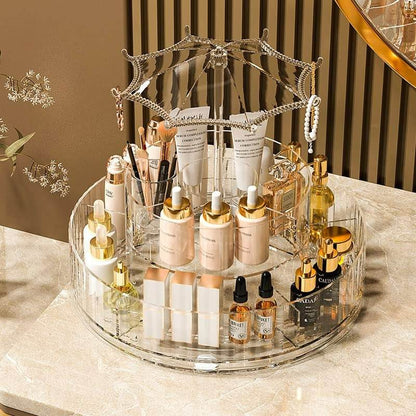 Rotating Make-Up Organiser With Umbrella Hook - DMC Wholesale