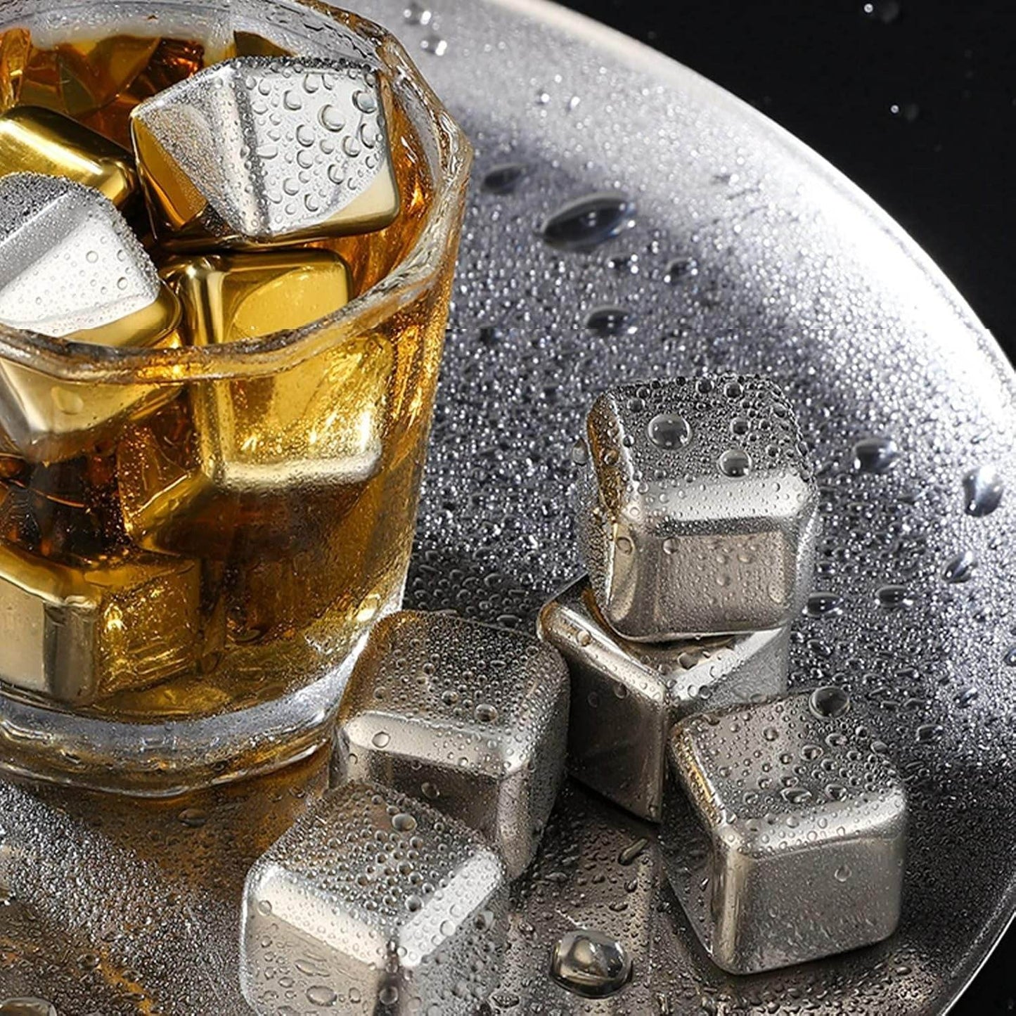 Reusable Stainless Steel Ice Cubes (8 pcs) - DMC Wholesale