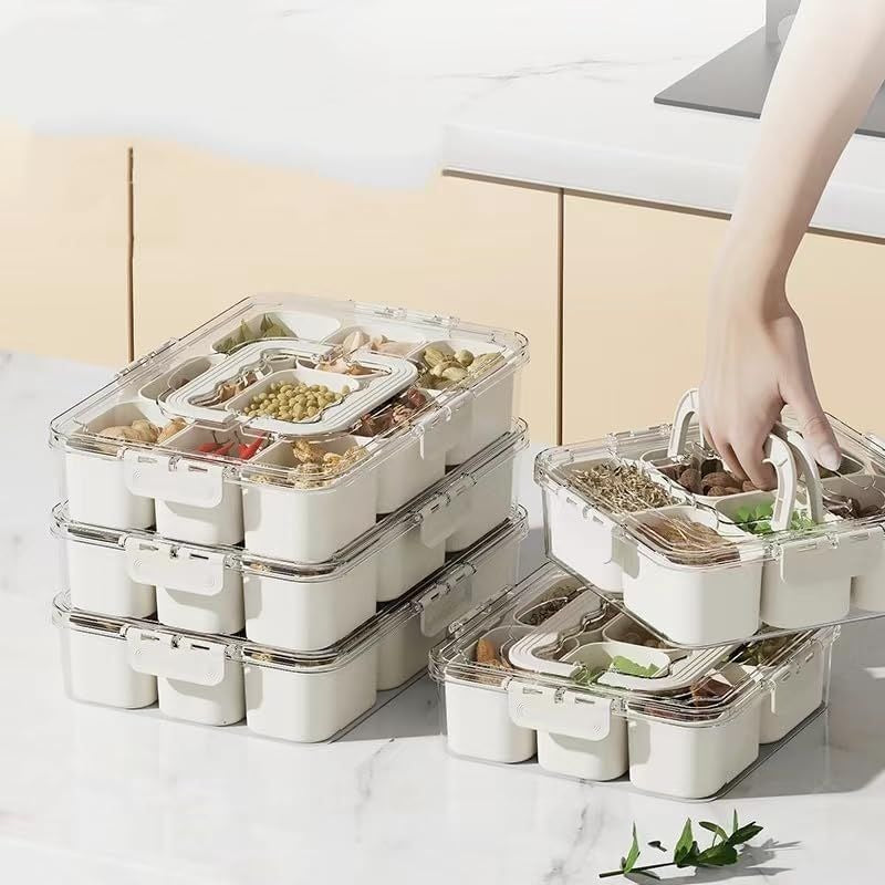 Sealed snack container (9 compartments)