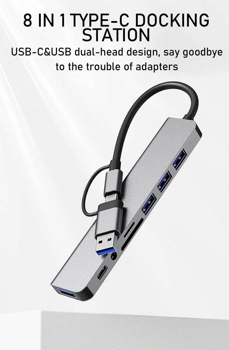 8 In 1 Connection Hub - DMC Wholesale