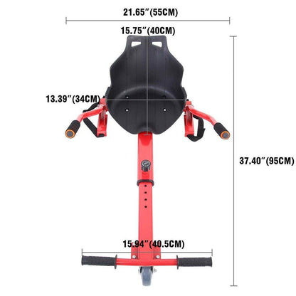 Adjustable Go Kart Cart HoverKart Stand Seat for Hoverboards - DMC Wholesale