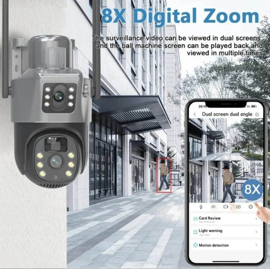 Dual Lens Solar Camera (4G) - DMC Wholesale