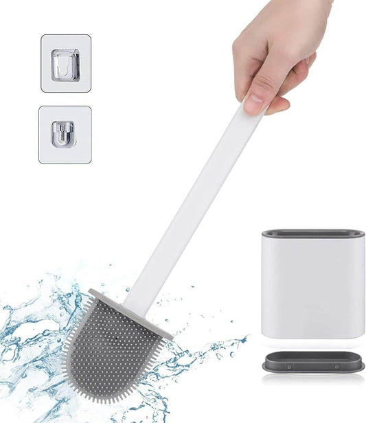 Silicone Flex Toilet Brush With Holder - DMC Wholesale