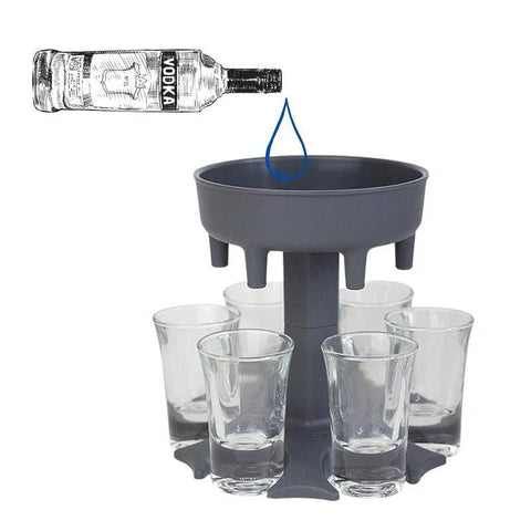 Liquor Shot Dispenser (8pcs)(Grey) - Alt View