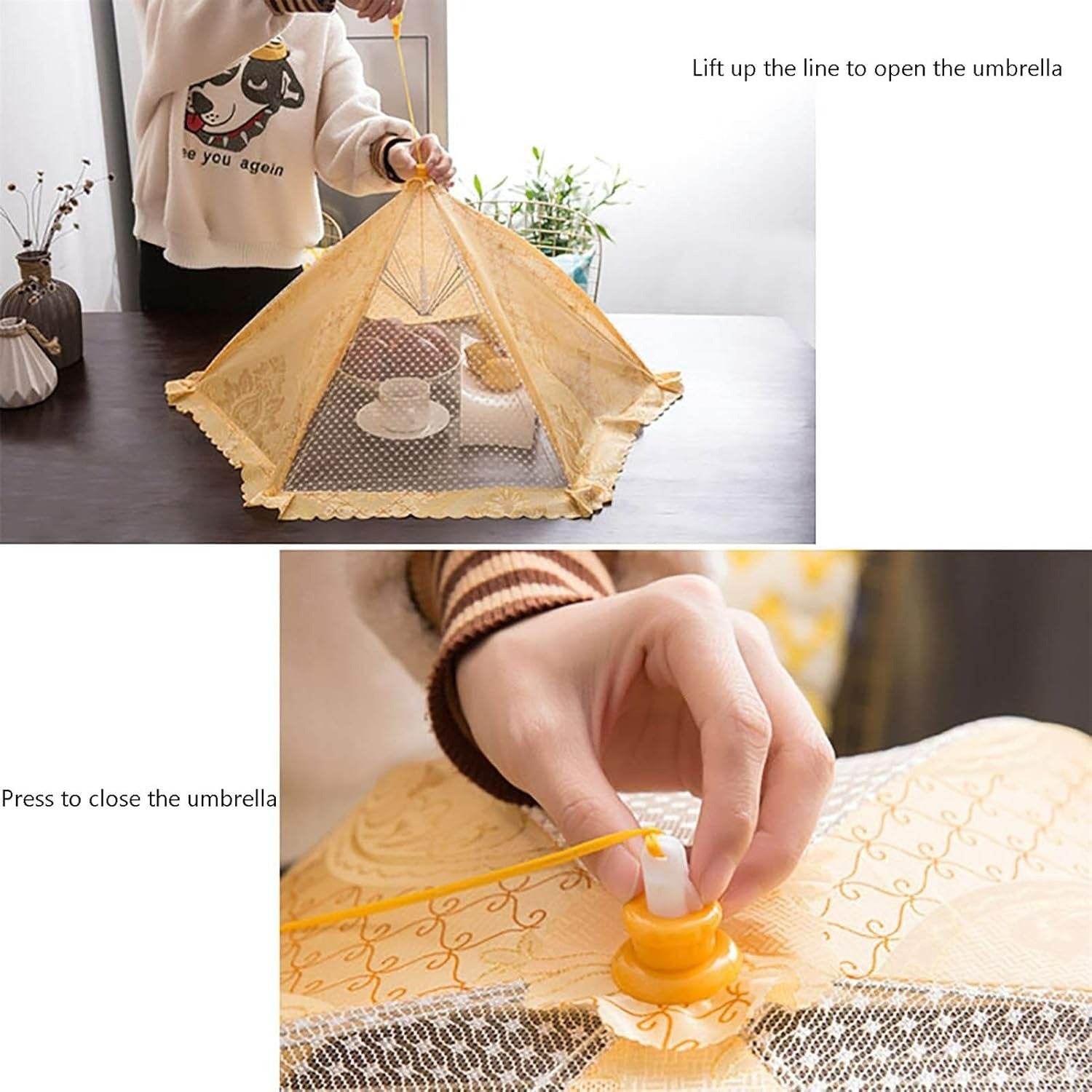 Large Ventilated Food Plate Dish Cover (80cm) - DMC Wholesale