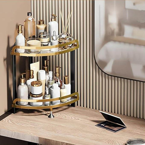 Wrought Iron Corner Kitchen or Bathroom Shelf (Each) - Alt View