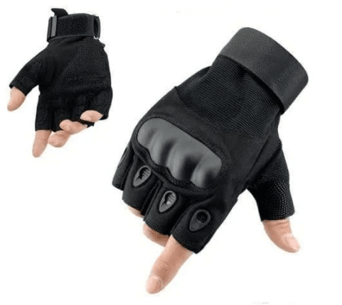 Hard Shell Half Finger Hand Gloves – DMC Wholesale