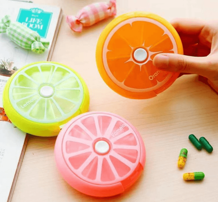 Cute Fruity Pill Organiser - DMC Wholesale