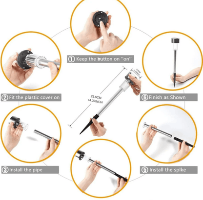 LED Solar Lamp (10 pcs) - DMC Wholesale