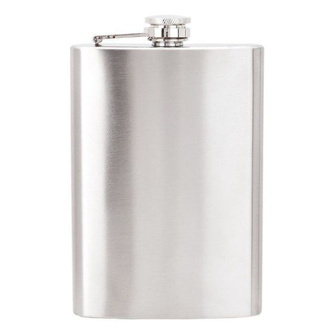 Hip Flask Silver Stainless Steel