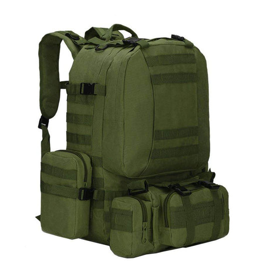 Travel Camping Bag With Three Molle Bags (Green) - DMC Wholesale