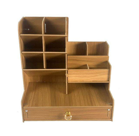 Wooden Stationery Desktop Organizer - Alt View