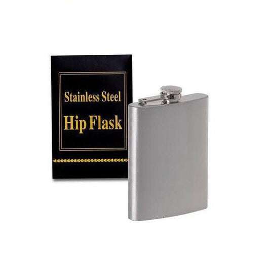 Hip Flask Silver Stainless Steel