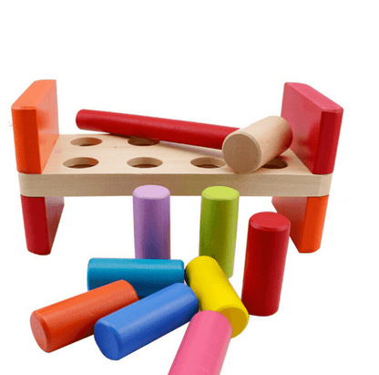 Wooden Pounding Bench Toy Set - DMC Wholesale