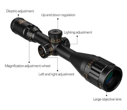 Tactical Light Up Hunting Rifle Scope - Alt View