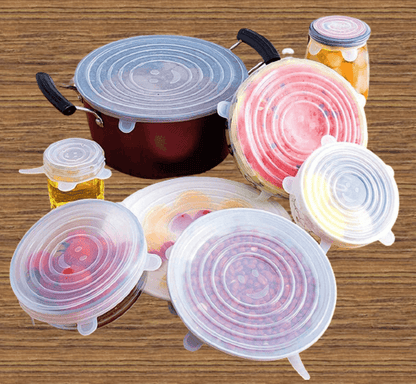 Reusable Stretch Silicone Lids (6 pcs) - DMC Wholesale