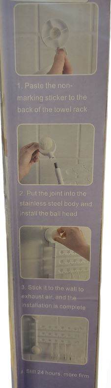 Suction Cup Towel Rack - DMC Wholesale