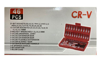 Tools Socket Wrench Set (46 pcs) - DMC Wholesale