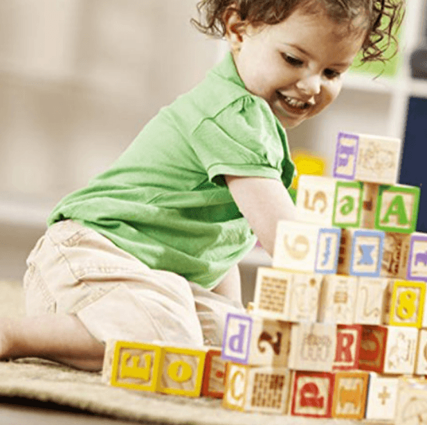 Education Wooden ABC Blocks in Box (48 pcs) - DMC Wholesale