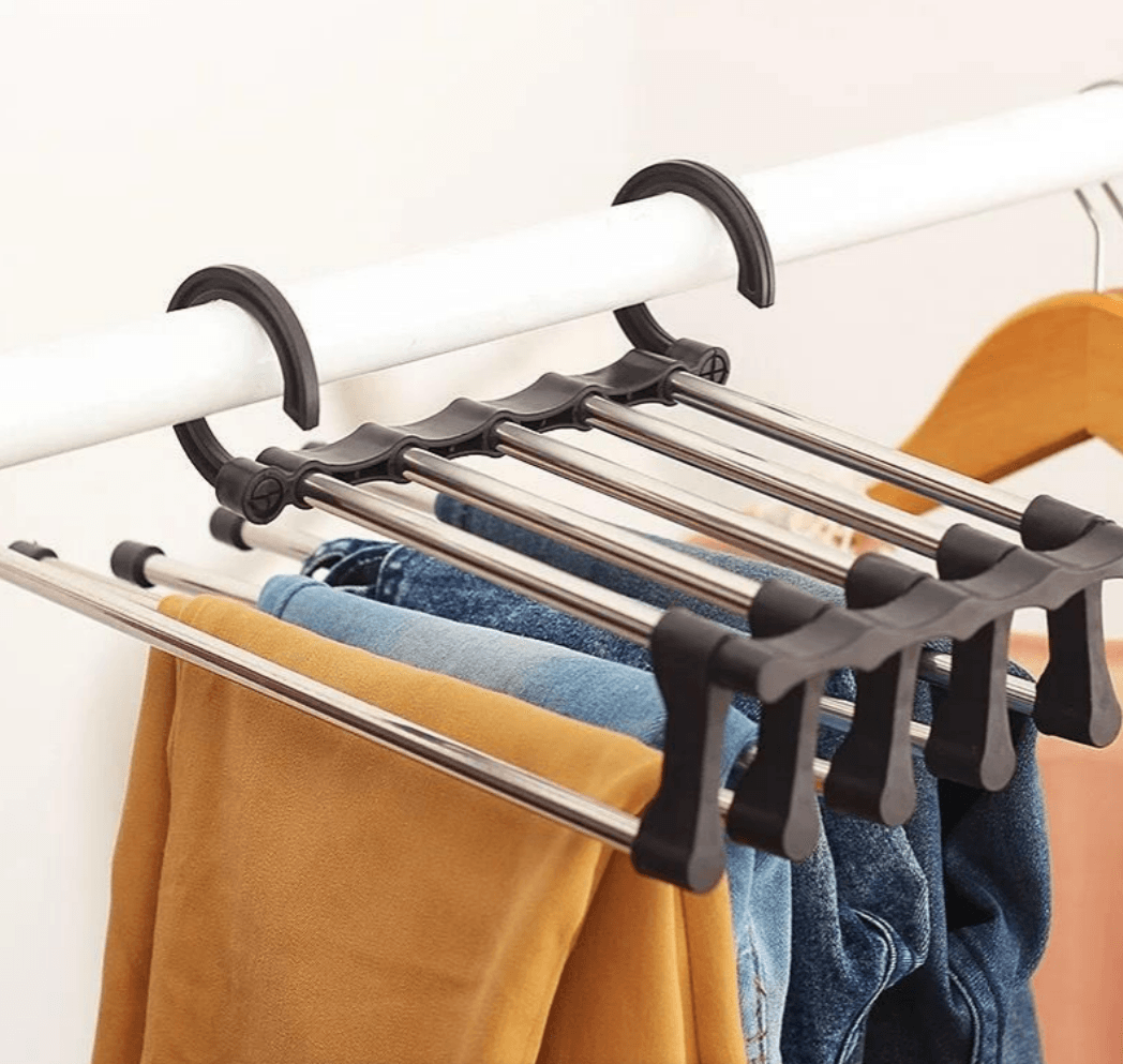 5in1 Space Saver Organizer Hanger for Trousers - DMC Wholesale