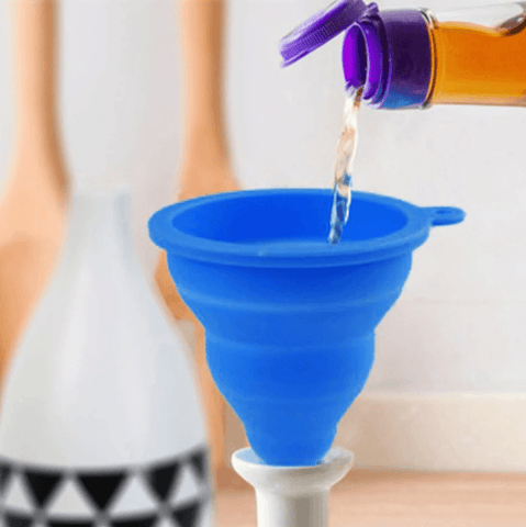 Foldable Collapsible Silicone Funnel - Alt View