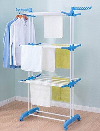 Foldable Steel Cloth Hanger (3 Tier) - DMC Wholesale