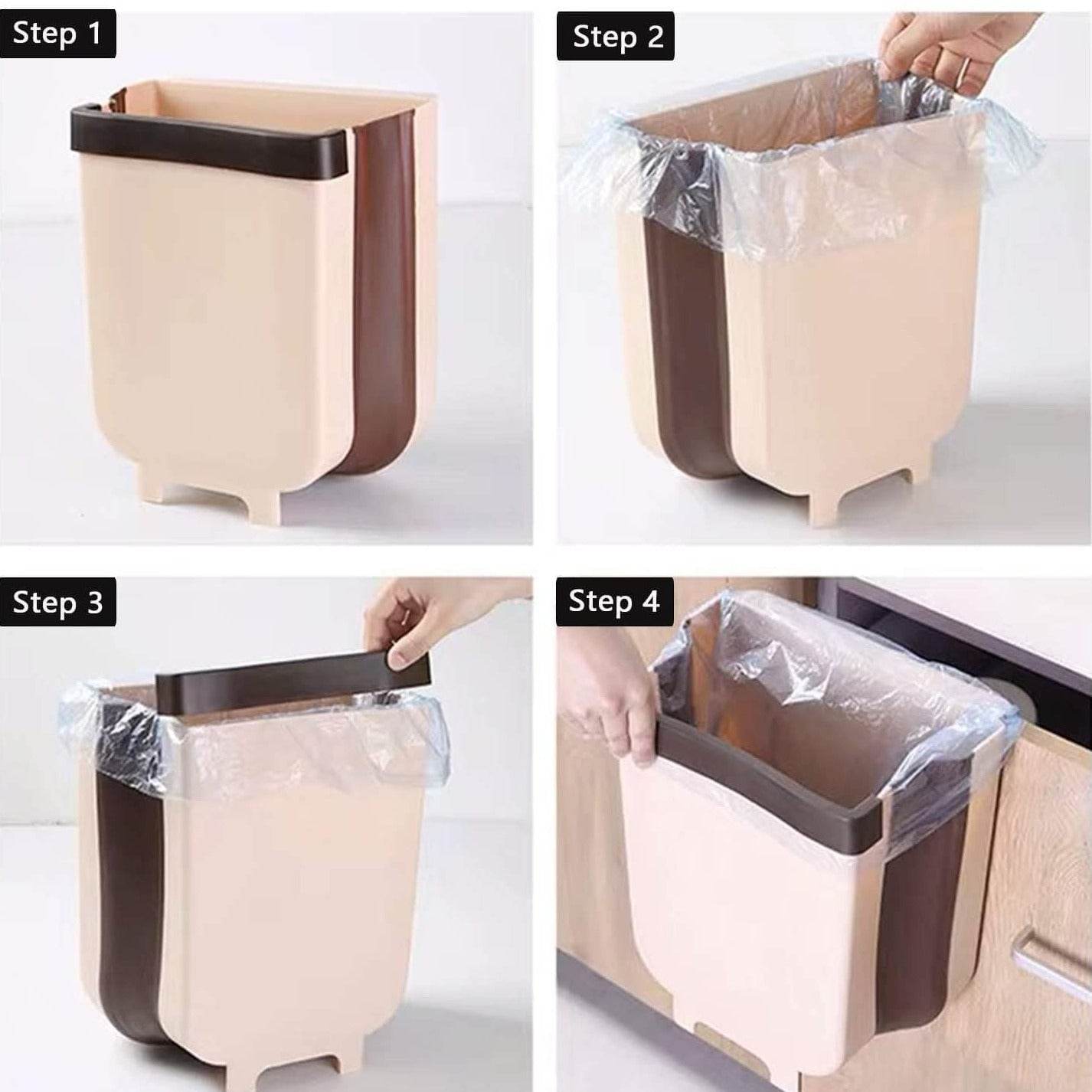 Large Foldable Multipurpose Hanging Trash Can - DMC Wholesale